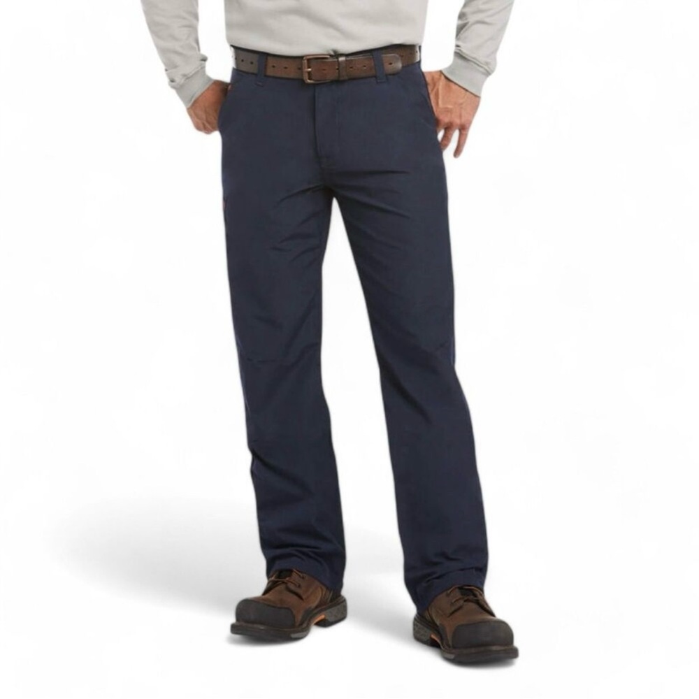 Ariat FR M4 Workhorse Low Rise Boot Cut Pants Navy Mens Flame Resistant 40x34